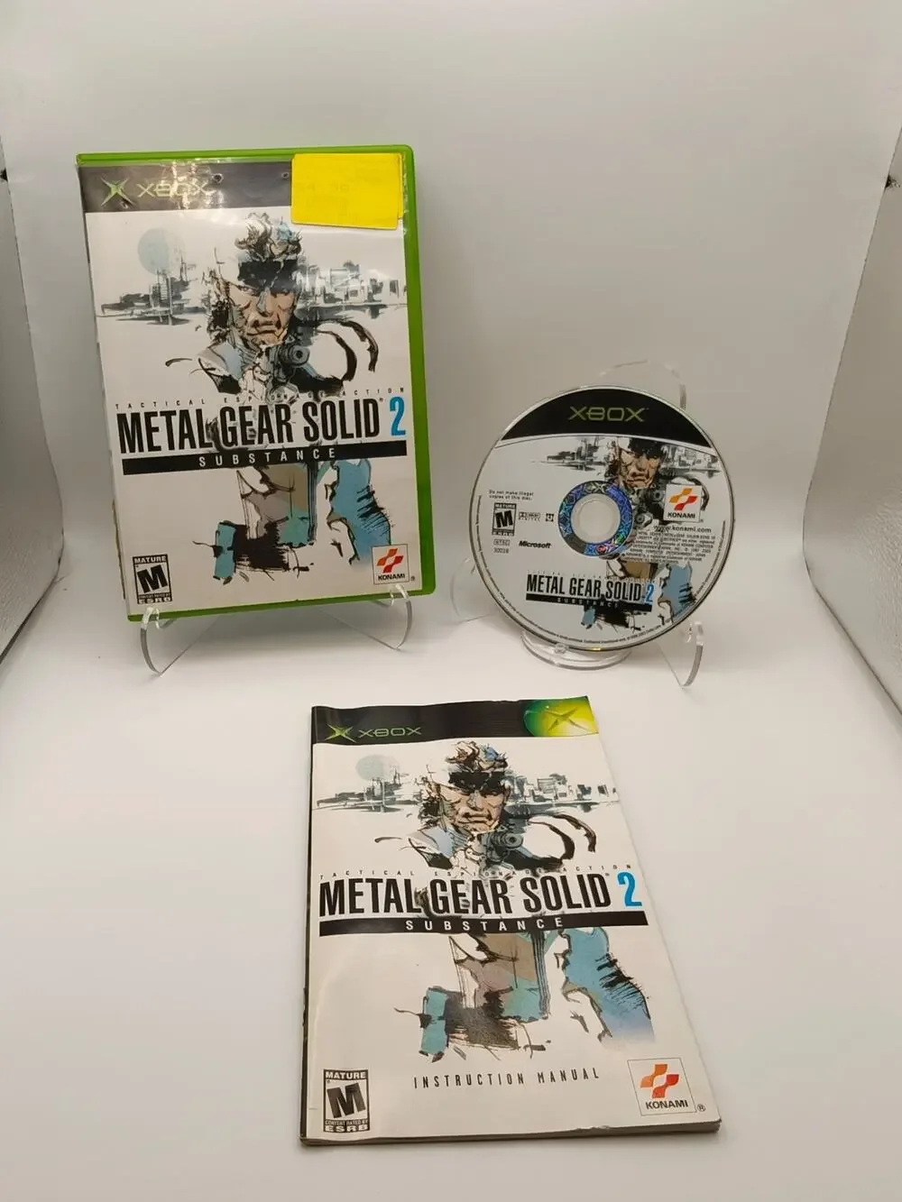 Metal Gear Solid 2 Substance Xbox CIB Manual